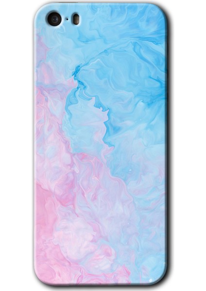 Apple iPhone 5s Kılıf Hd Desen Baskılı Arka Kapak - Blue Art