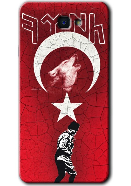 Samsung Galaxy J7 Prime 2 Kılıf Hd Desen Baskılı Arka Kapak - Bozkurt Atam