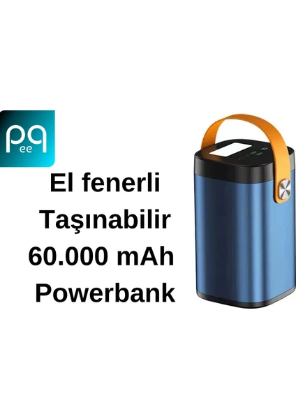 60.000 Mah Hızlı Şarj ve El Feneri Özellikli Powerbank