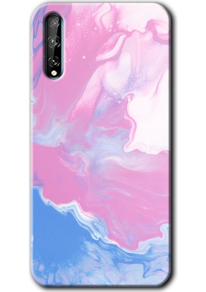 Huawei P Smart S Kılıf Hd Desen Baskılı Arka Kapak - Liquid Lekeler Art