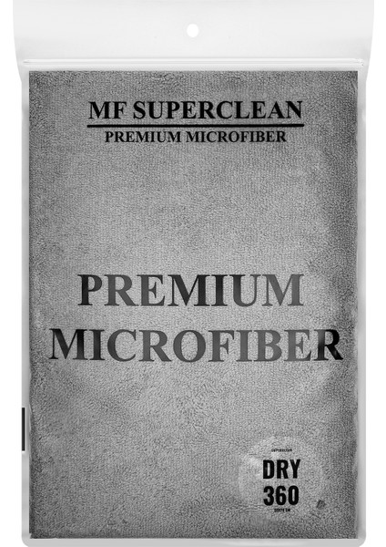 Superclean Mikrofiber Lüks Kurulama Bezi - 2'li Paket - 340 Gsm  - 50X70 cm