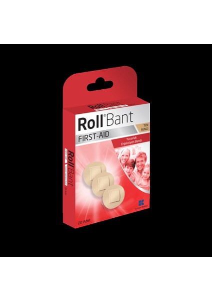 Bant First Aid Yuvarlak Enjeksiyon Yara Bandı 20 Adet x 2 Kutu