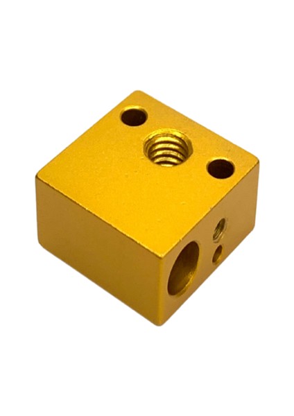 3D Yazıcı MK8/CR10 Uyumlu Isıtıcı Blok(Heating Block) - Sarı