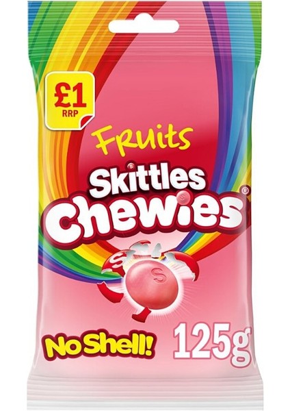 Chewies Vegan Sweets Fruit Flavoured 125 G