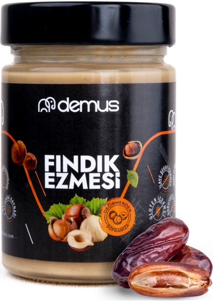 Tatlandırılmış (Hurma Özü ile %15) Fındık Ezmesi 330 gr