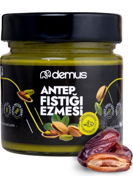 Tatlandırılmış (Hurma Özü ile %15)  Antep Fıstığı Ezmesi 225 gr