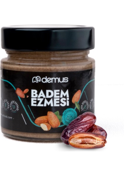 Tatlandırılmış (Hurma Özü ile %15) Badem Ezmesi 225 gr