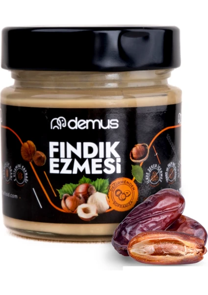 Tatlandırılmış (Hurma Özü ile %15) Fındık Ezmesi 225 gr