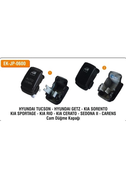Hyundai Cam Düğme Seti