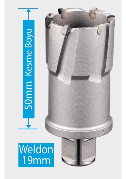 28 x 50 mm Tct Elmas Manyetik Matkap Ucu HCB50