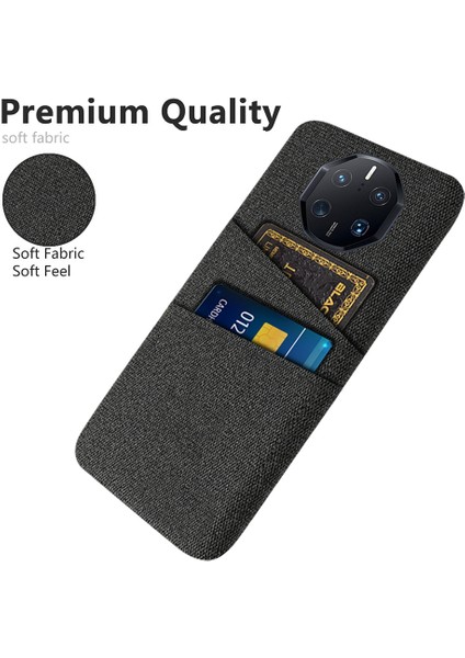 Huawei Mate Için 50 Rs Porsche Tasarım 4g Damla Damlı Bez Doku Telefon Kılıfı Çift Kart Yuvaları Pc Koruyucu Arka Kılıf (Yurt Dışından)