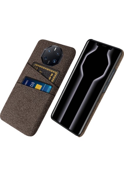 Huawei Mate Için 50 Rs Porsche Tasarım 4g Damla Damlı Bez Doku Telefon Kılıfı Çift Kart Yuvaları Pc Koruyucu Arka Kılıf (Yurt Dışından)