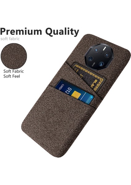 Huawei Mate Için 50 Rs Porsche Tasarım 4g Damla Damlı Bez Doku Telefon Kılıfı Çift Kart Yuvaları Pc Koruyucu Arka Kılıf (Yurt Dışından)