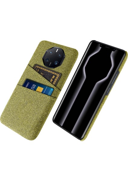 Huawei Mate Için 50 Rs Porsche Tasarım 4g Damla Damlı Bez Doku Telefon Kılıfı Çift Kart Yuvaları Pc Koruyucu Arka Kılıf (Yurt Dışından)