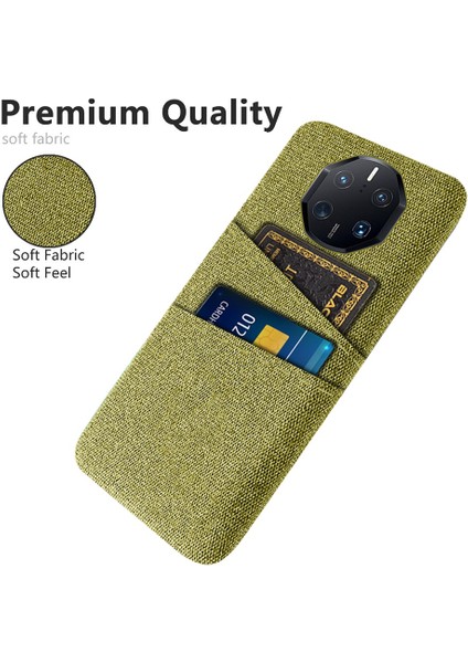 Huawei Mate Için 50 Rs Porsche Tasarım 4g Damla Damlı Bez Doku Telefon Kılıfı Çift Kart Yuvaları Pc Koruyucu Arka Kılıf (Yurt Dışından)