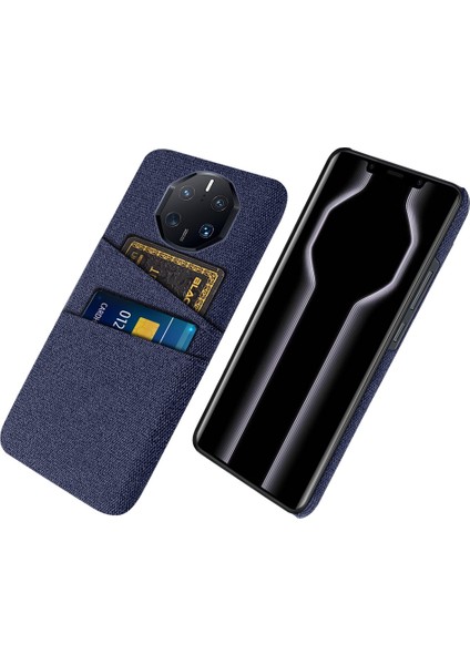 Huawei Mate Için 50 Rs Porsche Tasarım 4g Damla Damlı Bez Doku Telefon Kılıfı Çift Kart Yuvaları Pc Koruyucu Arka Kılıf (Yurt Dışından)