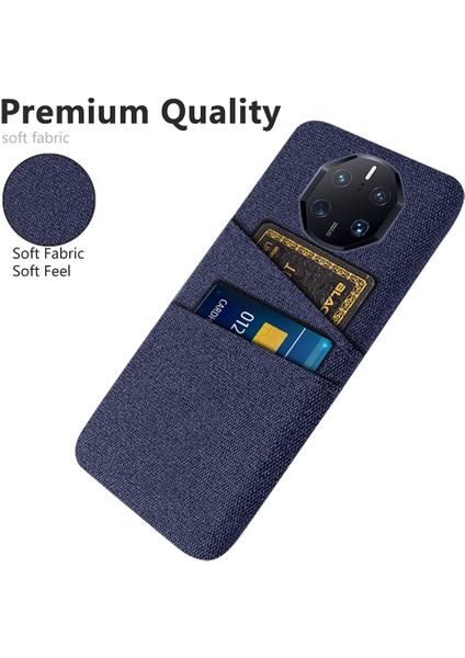 Huawei Mate Için 50 Rs Porsche Tasarım 4g Damla Damlı Bez Doku Telefon Kılıfı Çift Kart Yuvaları Pc Koruyucu Arka Kılıf (Yurt Dışından)