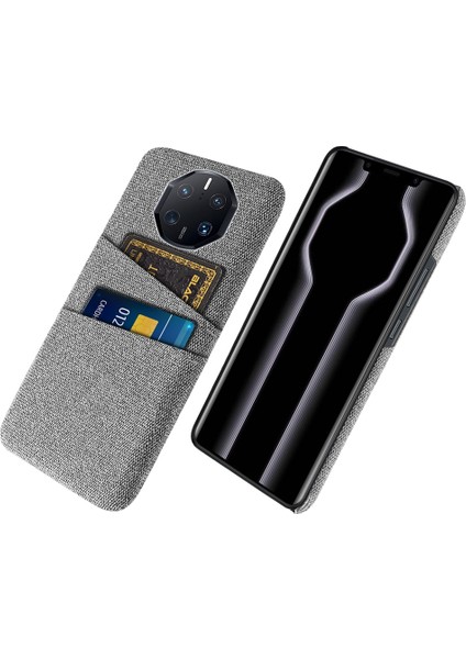 Huawei Mate Için 50 Rs Porsche Tasarım 4g Damla Damlı Bez Doku Telefon Kılıfı Çift Kart Yuvaları Pc Koruyucu Arka Kılıf (Yurt Dışından)