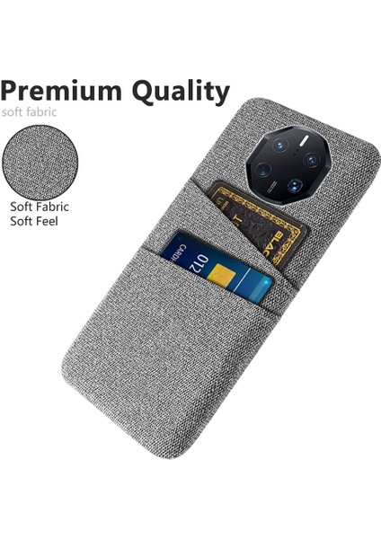 Huawei Mate Için 50 Rs Porsche Tasarım 4g Damla Damlı Bez Doku Telefon Kılıfı Çift Kart Yuvaları Pc Koruyucu Arka Kılıf (Yurt Dışından)