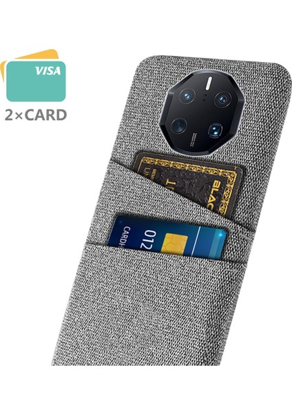 Huawei Mate Için 50 Rs Porsche Tasarım 4g Damla Damlı Bez Doku Telefon Kılıfı Çift Kart Yuvaları Pc Koruyucu Arka Kılıf (Yurt Dışından)