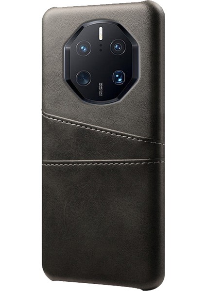 Huawei Mate Için 50 Rs Porsche Tasarım 4g Çift Kart Yuvalı, Pu Deri Kaplamalı Sert Pc Kılıfı (Yurt Dışından)