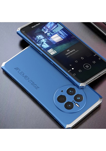 Huawei Mate Için Element Kutusu 50 Pro 4g 3 Parçalı Tasarım Güçlendirilmiş Köşe Telefon Kılıfı Sabit Pc Arka Metal Çerçeve Koruyucu Kılıf (Yurt Dışından)