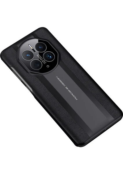 Lr Joyful Huawei Mate 50 Pro 4g Orijinal Deri Kaplama Geri Kılıf Tpu Çerçevesi Sert Pc Tam Kamera Koruması Kılıf (Yurt Dışından)