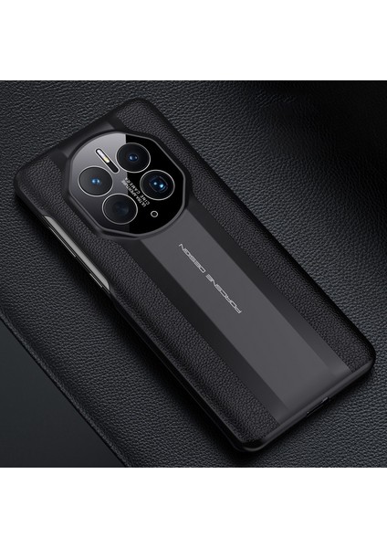 Lr Joyful Huawei Mate 50 Pro 4g Orijinal Deri Kaplama Geri Kılıf Tpu Çerçevesi Sert Pc Tam Kamera Koruması Kılıf (Yurt Dışından)