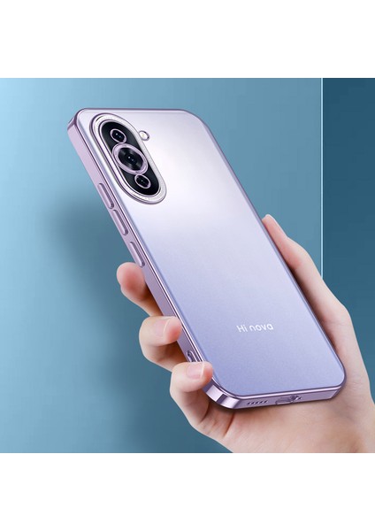 Lr Joyful Huawei Nova Için Sulada Nature Serisi 10 4g Çizgi Anti-Çizelge Mat Telefon Kılıfı Elektrokaplama Yumuşak Tpu Cep Telefonu Arka Kılıf (Yurt Dışından)