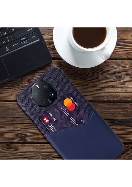Huawei Mate Için 50 Rs Porsche Tasarım 4g Anti-Fall Cep Telefonu Kılıf Dokusu Telefon Kılıf Kart Tutucu Pu Deri Kaplamalı Pc Kılıfı (Yurt Dışından) fırsatları