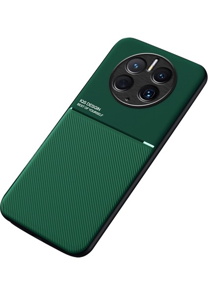 Huawei Mate 50 Pro 4g Için Cep Telefonu Kılıfı, Çizgiler Basılı Pu Deri+Tpu Hibrit Kabuk Dahili Metal Sayfalı (Yurt Dışından)