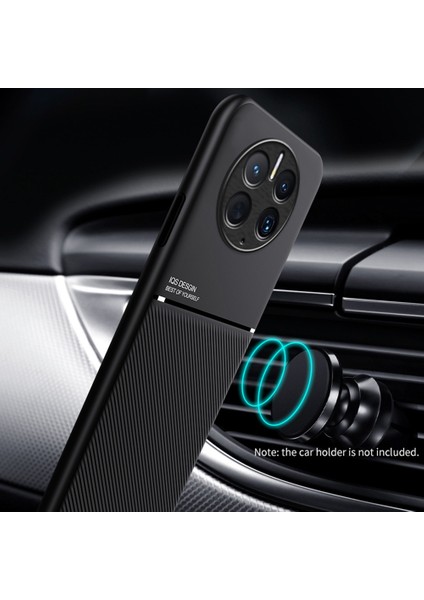 Huawei Mate 50 Pro 4g Için Cep Telefonu Kılıfı, Çizgiler Basılı Pu Deri+Tpu Hibrit Kabuk Dahili Metal Sayfalı (Yurt Dışından)