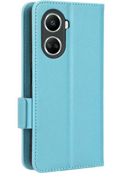 Huawei Nova Için 10 Se 4g Çift Manyetik Toka Pu Deri Kılıf Litchi Doku Telefon Cüzdan Stand Kılıfı (Yurt Dışından)