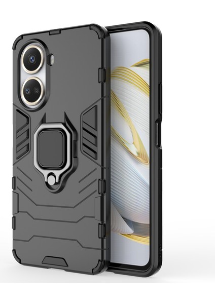 Huawei Nova Için Koruyucu Kabuk 10 Se 4g Yüzük Kickstand Telefon Kılıfı Pc+Tpu Cep Telefonu Kılıfı (Yurt Dışından)