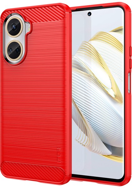 Huawei Nova Için Mofı Jk Tpu Serisi-1 Se 4g Tpu Kasası, Karbon Fiber Fırçalanmış Koruyucu Kabuk Telefon Arka Kılıf (Yurt Dışından)