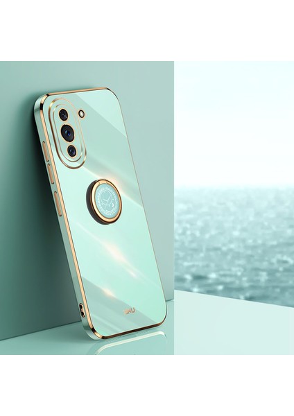 Huawei Nova 10 Pro 4g Için Xinli Kickstand Telefon Kılıfı, Yumuşak Tpu Kaymaz Kılıf Elektraplatma Teknolojisi Desteği (Yurt Dışından)