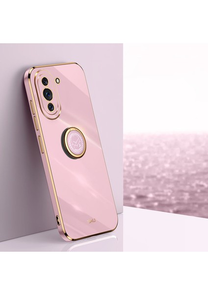 Huawei Nova 10 Pro 4g Için Xinli Kickstand Telefon Kılıfı, Yumuşak Tpu Kaymaz Kılıf Elektraplatma Teknolojisi Desteği (Yurt Dışından)