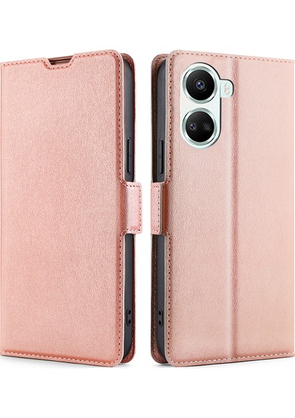 Huawei Nova Için 10 Se 4g Pu Deri Çift Manyetik Toka Flip Telefon Kılıfı Stand Kartı Tutucu Koruyucu Kılıf (Yurt Dışından)