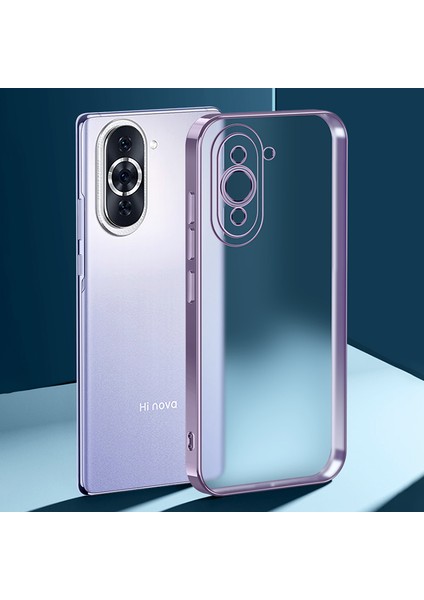 Lr Joyful Huawei Nova Için Sulada Nature Serisi 10 4g Çizgi Anti-Çizelge Mat Telefon Kılıfı Elektrokaplama Yumuşak Tpu Cep Telefonu Arka Kılıf (Yurt Dışından)