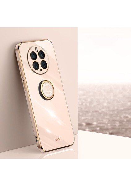 Huawei Mate 50 Pro 4g Için Xinli Kickstand Telefon Kılıfı, Elektraplatma Bump Poof Tpu Arka Kılıf (Yurt Dışından)