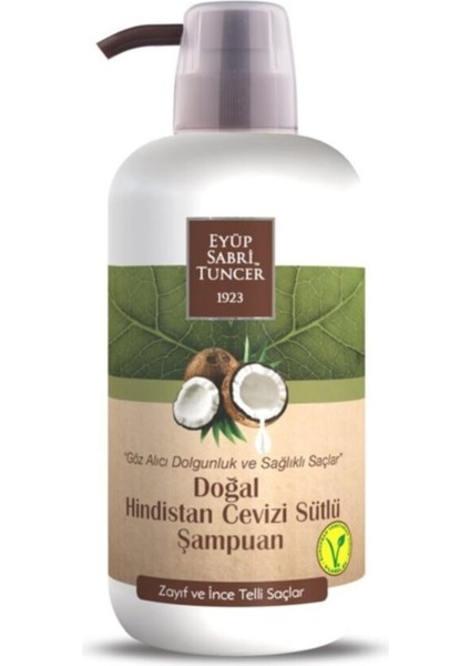 Doğal Hindistan Cevizi Sütlü Şampuan 600 ml