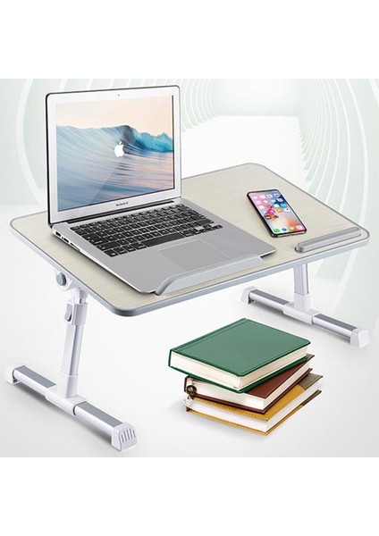 Yükseklik Ayarlı El Destekli Laptop Sehpası Notebook Laptop Standı Diz Üstü Çalışma Masası