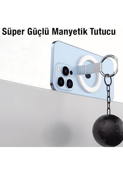 Magsafe Uyumlu Telefon Tutucu Apple iPhone 14 13 12 Pro Max Stand Yüzük Tutucu Apple iPhone Masaüstü Stand indirimleri