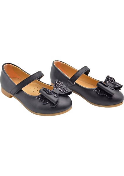 Princesa Kurdele Detaylı Kız Çocuk Babet Ayakkabı Siyah fiyatları