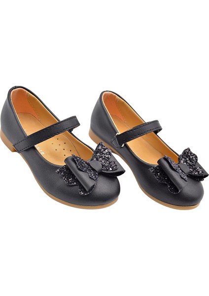 Princesa Kurdele Detaylı Kız Çocuk Babet Ayakkabı Siyah fırsatları