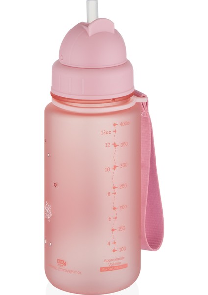 3024 400ML Açık Pembe Desenli Yeni Seri Su Matarası fiyatları