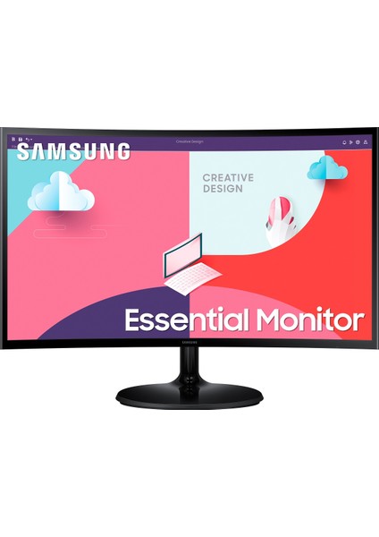 LS24C360EAUXUF 24" Full Hd 75Hz Freesync Kavisli Essential Monitör