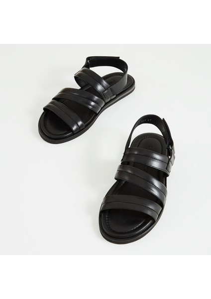 Erkek Derı Duz Sandalet Sandalet 537 583 Erk Sndlt Y23