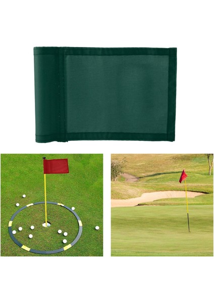 Golf Deliği Kutup Fincan Bayrağı Koyma Bayrağı Işaretçisi Golf Bayrakları Pin Bayraklar Yeşil (Yurt Dışından) fırsatları