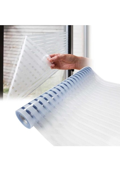 Çizilmez Cam Kumlama Dekoratif Çizgili Cam Folyosu